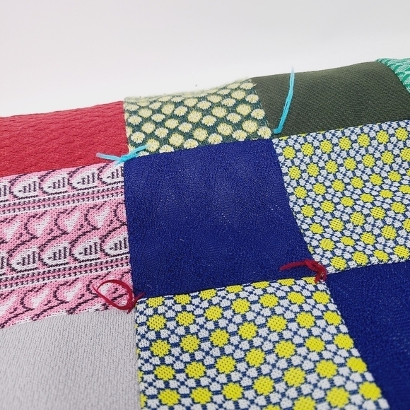 Unbranded | Multicolored Mixed Print Patchwork Handmade Blanket (One Size) - Picture 10 of 16